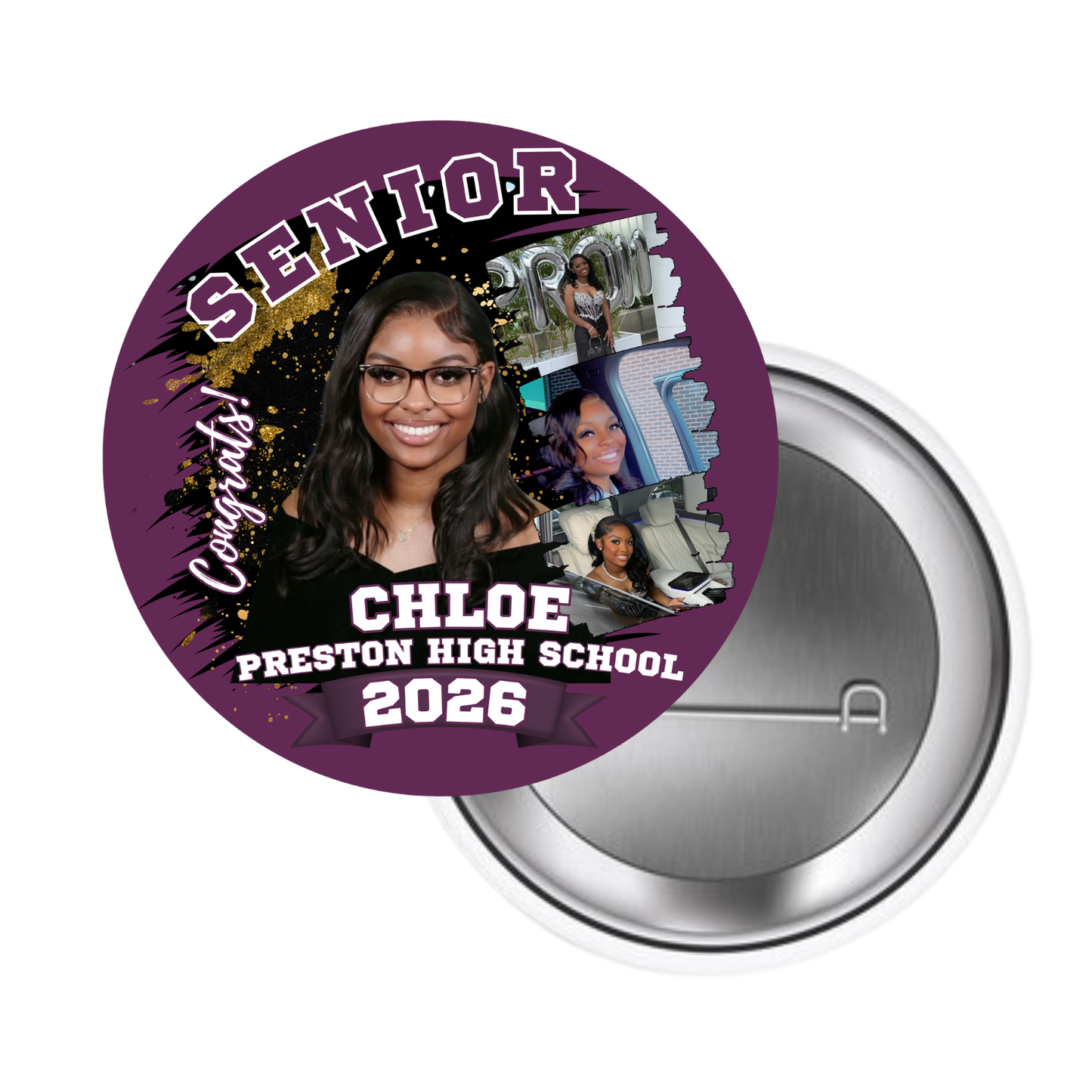 Custom 3" Buttons