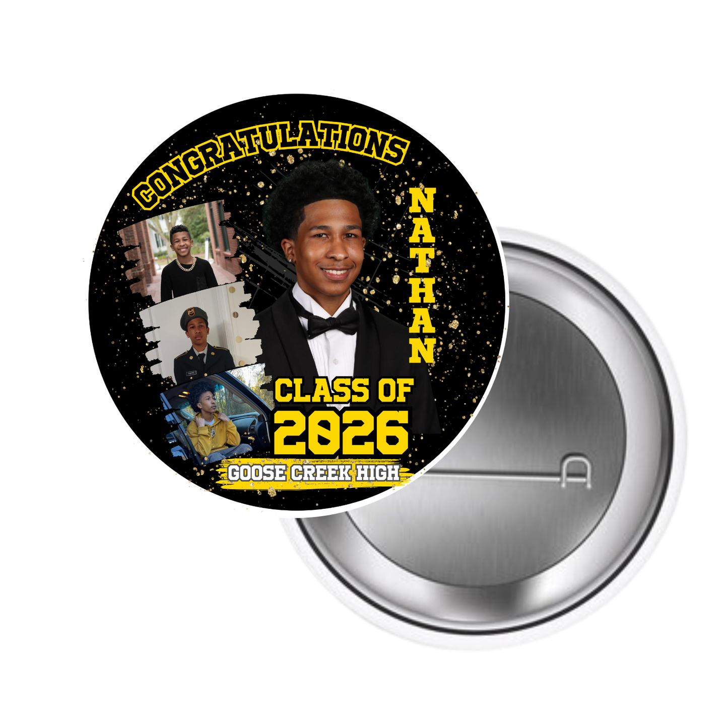Custom 3" Buttons